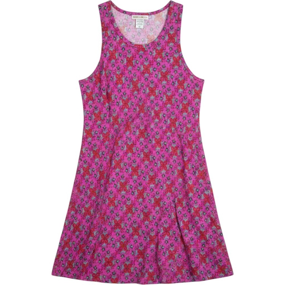 Natural Life‎ Magenta Floral Tank Dress  Sleeveless scoop-neck pullover Large